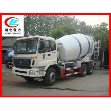 FOTON Auman 4x2 concrete mixer truck with 10M3 tanker mixer truck for sale